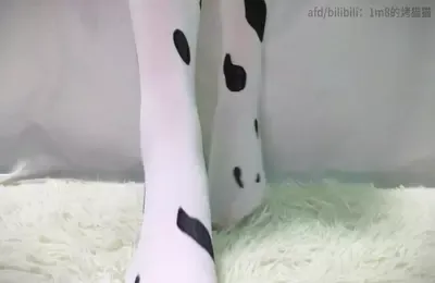 1m8的烤猫猫_奶牛袜踩踏饼干 (图1)